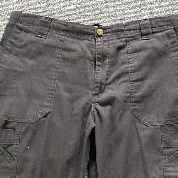 Carhartt Pants Men Medium Black Ripstop Boot Cut Cargo Scrubs Scrub 36x30 Work - Picture 11 of 13